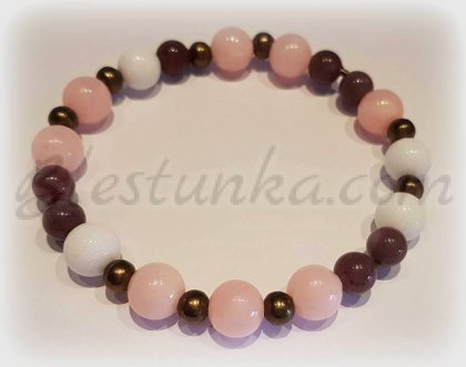 Pulsera "Ceniza  de rosas"