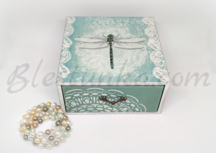 A wooden  box with drawer  "Dragonfly"