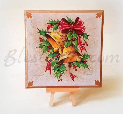 Wooden board "Christmas bells "