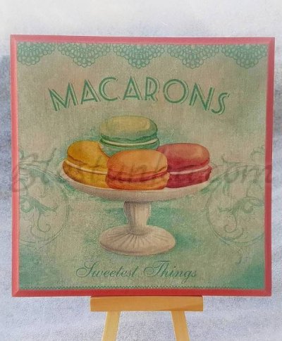 Tabla de madera "Macarons"