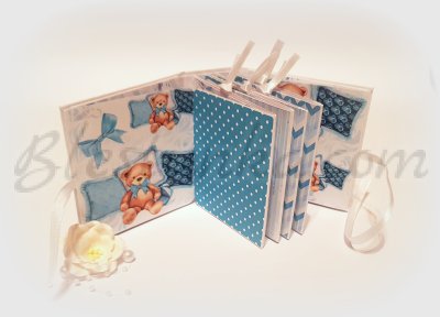 Mini album "Little bear" in blue