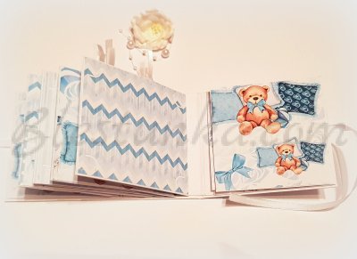 Mini album "Little bear" in blue