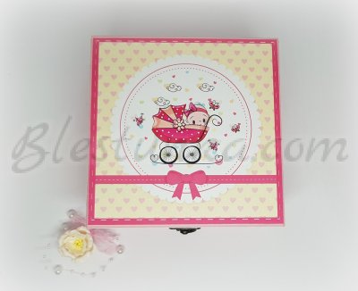 Baby`s Treasures Box "Sweet baby" in pink