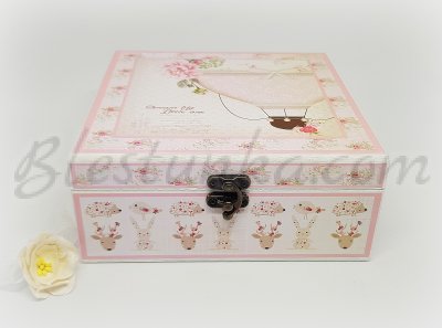 Baby`s Treasures Box "Balloon ride": girl