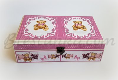 Caja para los tesoros del bebé "Los ositos"