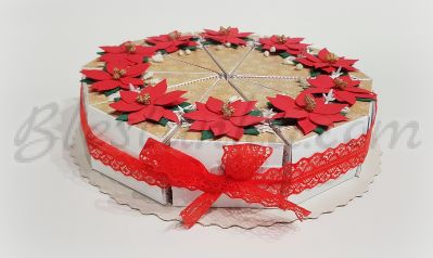 Paper cake "Poinsettia" 