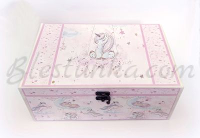 Caja para los tesoros del bebé "Magia"  - grande