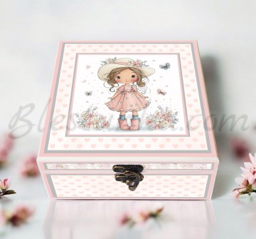 Baby`s Treasures Box "Girl with a hat"