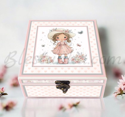 Baby`s Treasures Box "Girl with a hat"