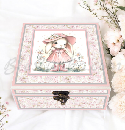 Baby`s Treasures Box "Pink bunny"