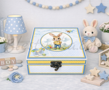 Baby`s Treasures Box "Blue bunny"
