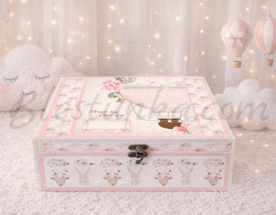 Baby`s Treasures Box "Balloon ride" girl - big